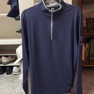 FootJoy Blue Quarter-Zip Pullover